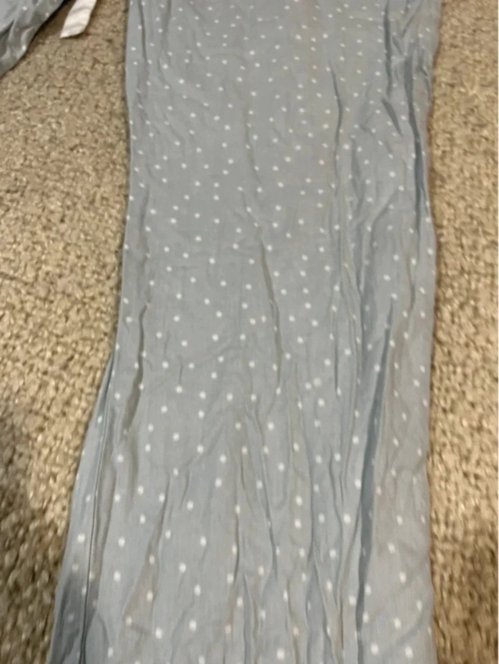 Gilligan & O’Malley woman sleepwear pajama pants M grey white poco dots